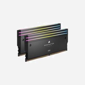 Corsair Dominator Titanium 32Go (2x16Go) DDR5 6400MHz CL32 DIMM 288-pin avec radiateur, Intel XMP 3.0, éclairage RGB, CMP32GX5M2B6400C32 - Miniature 2