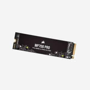 Corsair MP700 PRO 1 To SSD M.2 2280 PCIe 5.0 NVMe 2.0 3D TLC NAND - Lecture 11700 Mo/s, Écriture 9600 Mo/s, IOPS 1500K RND4K - Miniature 2