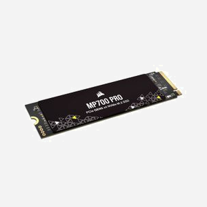 Corsair MP700 PRO 1 To SSD M.2 2280 PCIe 5.0 NVMe 2.0 3D TLC NAND - Lecture 11700 Mo/s, Écriture 9600 Mo/s, IOPS 1500K RND4K - Miniature 3