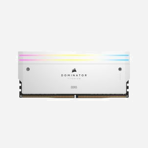 Corsair Dominator Titanium 32Go (2x16Go) DDR5 6600MHz CL32 DIMM 288-pin avec XMP 3.0 et éclairage RGB (CMP32GX5M2X6600C32W) - Miniature 3