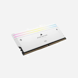 Corsair Dominator Titanium DDR5 32GB (2x16GB) 7200MHz DIMM 288-pin, Latence CAS 40, XMP 3.0, Radiateur, Rétroéclairage RGB, CMP32GX5M2X7200C34W - Miniature 2
