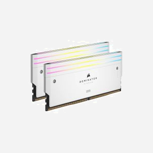 Corsair Dominator Titanium 96Go (2x48Go) DDR5 6400MHz CL32 DIMM 288-pin avec Intel XMP 3.0 et éclairage RGB Multicolore - Miniature 2
