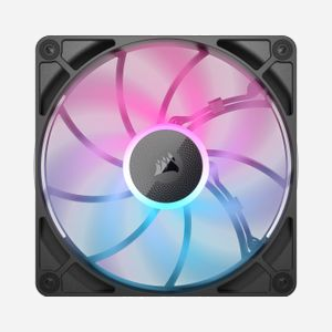Corsair iCUE LINK RX140 MAX RGB, Ventilateur 140mm, 300-1600 RPM, 102.9 CFM, 2.38 mmH2O, 10-31 dB, RGB, Noir, Kit de 2 avec contrôleur RGB - Miniature 2
