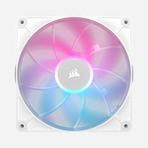 Ventilateur Corsair iCUE LINK RX140 MAX RGB 140mm Blanc, 300-1600 RPM, 102.9 CFM, 2.38 mmH2O, 31 dBA, iCUE compatible, 8 LEDs RGB - Miniature 2