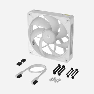 Ventilateur Corsair iCUE LINK RX140 MAX RGB 140mm Blanc, 300-1600 RPM, 102.9 CFM, 2.38 mmH2O, 31 dBA, iCUE compatible, 8 LEDs RGB - Miniature 3