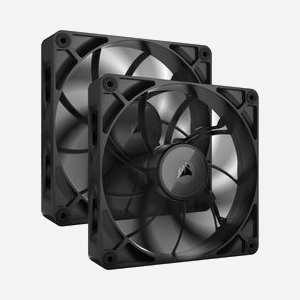 Corsair iCUE LINK RX140 MAX - Kit de 2 Ventilateurs 140mm PWM, 300-1600 RPM, 27.5-103.5 CFM, 0.2-2.39 mmH2O, Noir, pour Boitier PC - Miniature 1