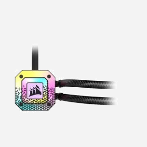 Corsair CW-9060069-WW Refroidisseur liquide CPU tout-en-un 140mm, 500-1700 RPM, 19.5-89 CFM, compatible sockets Intel LGA 115x/1200/2011/2066 & AMD AM4/sTR4/sTRX4 - Miniature 5