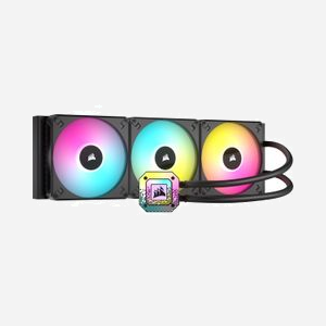 Corsair Refroidissement Liquide CPU All-in-One 140mm (CW-9060071-WW) Noir, 500-1700 RPM, 19.5-89 CFM, Multi LEDs, Radiateur Aluminium, Supports LGA1700/AM4