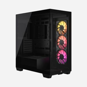 Corsair 3500X ARGB Midi Tower Noir, Acier & Verre Trempé, EATX, 2x3.5", 2x2.5", 7 Slots, 3x120mm, USB 3.2 Gen 1/2, Ref CC-9011278-WW