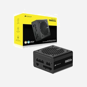 Corsair RM850e - Alimentation 850W ATX Modulaire - Certification 80 PLUS Gold - Ventilateur 120mm - Condensateurs 105°C - Connecteur ATX 24-pin - Miniature 5