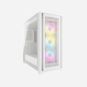Corsair iCUE 5000D RGB Airflow - Boîtier PC Midi Tower Blanc - ATX/EATX/micro ATX/Mini-ITX - 3x 120mm RGB Avant - Acier/Verre trempé - USB 3.2 Gen 1/Gen 2 - Miniature 1