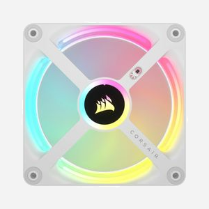 Corsair Kit 3 Ventilateurs PC 120mm Blanc (CO-9051006-WW) 400-2400RPM, 16.44-63.1 CFM, 0.17-3.8 mmH2O, LED RGB, 120x120x25mm - Miniature 4