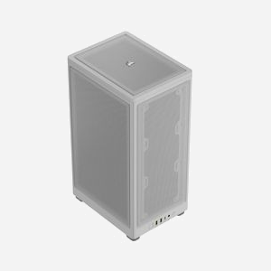 Corsair 2000D AIRFLOW Blanc - Boîtier PC SFF - Mini-ITX - 3x 2.5" - USB 3.2 Gen 1/Gen 2 - Refroidissement liquide - 200x271x458mm - CC-9011245-WW - Miniature 1