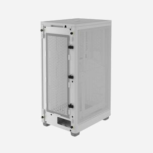 Corsair 2000D AIRFLOW Blanc - Boîtier PC SFF - Mini-ITX - 3x 2.5" - USB 3.2 Gen 1/Gen 2 - Refroidissement liquide - 200x271x458mm - CC-9011245-WW - Miniature 2
