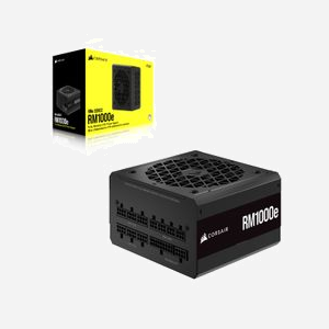 Corsair RM1000e - Alimentation ATX 1000W 80 PLUS Gold, Entièrement Modulaire, 24-pin ATX, ATX 3.0, Ventilateur 140mm, 100-240V, Noir - Miniature 2
