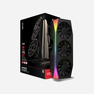 XFX Mercury Radeon RX 9070 XT OC Gaming Edition 16 Go GDDR6, Fréquence GPU 1870 MHz, Boost 3100 MHz, 4096 SP, PCIe 5.0, 3x DisplayPort 2.1, HDMI 2.1 - Miniature 4
