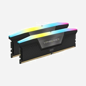Corsair Vengeance RGB 32Go (2x16Go) DDR5 5600MHz CL36 DIMM 288-pin, Radiateur Aluminium, Intel XMP 3.0, Tension 1.1V/1.25V, Noir - Miniature 1