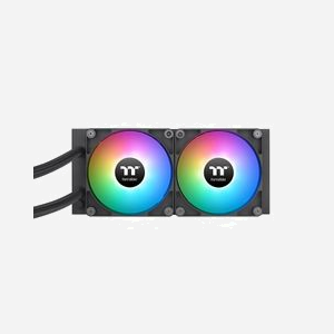 Thermaltake TH240 ARGB - Refroidisseur liquide AIO CPU, radiateur 276mm, 2x120mm ARGB, 500-2000 RPM, 57.05 CFM, sockets Intel/AMD, noir - Miniature 4