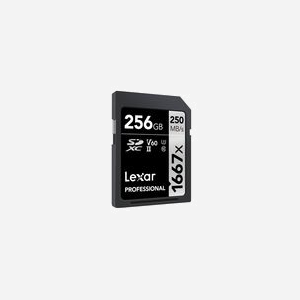 Lexar SDXC 256GB UHS-II Classe 10 U3 V60, Lecture 250MB/s, Ecriture 90MB/s, Températures 0-70°C (Opération), -25-85°C (Stockage) - Miniature 2
