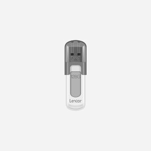Lexar JumpDrive V100 - Clé USB 128 Go USB Type-A 3.2 Gen 1 (3.1 Gen 1) 63.2x19.6x11mm, Gris/Blanc, 0-60°C, LJDV100-128ABGY - Miniature 2