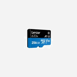 Lexar MicroSDXC 256 Go 633x UHS-I Classe 10 U3 V30 (Lecture 100 Mo/s, Écriture 45 Mo/s) avec adaptateur SD - Température -25 à 85°C - Miniature 2