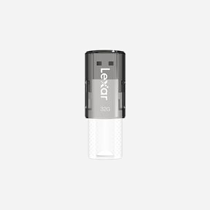 Lexar JumpDrive S60 32Go USB 2.0 Type-A Noir : Clé USB 2.0 Type-A, 32 Go, 54.7x20x9.6mm, 8g, Température Opération 0-60°C, LJDS060032G-BNBNG - Miniature 1