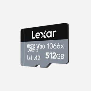 Lexar Professional 1066x MicroSDXC 512 Go UHS-I Classe 10 U3 V30 A2 - Lecture 160 Mo/s, Ecriture 120 Mo/s - Résistant Chocs/Eau/Rayons X - Miniature 2