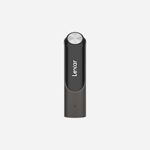 Lexar JumpDrive P30 256 Go USB 3.2 Gen 1 Type-A, Lecture/Écriture 450 Mo/s, Slide, AES 256-bit, Noir/Gris, Boîtier Métal, 78.2x21x11.8mm - Miniature 1