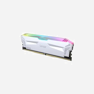 Lexar ARES RGB DDR5 32GB (2x16GB) 6400MHz CL32 288-pin DIMM ECC avec radiateur et support Intel XMP 3.0 - Miniature 2