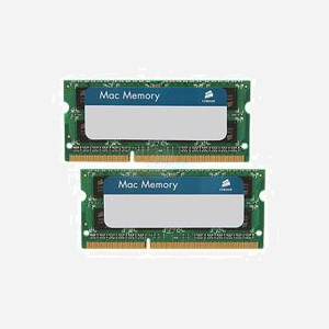 Corsair Mémoire SO-DIMM DDR3 8 Go (2x4 Go) 1333 MHz 204-pin CL9 1.5V pour Ordinateur Portable - Compatible macOS - CMSA8GX3M2A1333C9 - Miniature 1