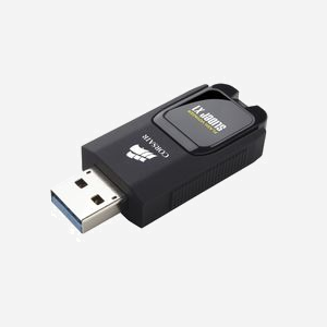 Corsair Voyager Slider X1 64GB USB 3.2 Gen 1 Type-A - Lecteur Flash 64 Go, Vitesse Lecture 130 Mo/s, Format Slide, Compatible Windows/macOS/Linux, Noir - Miniature 2