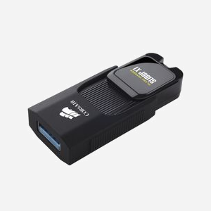 Corsair Voyager Slider X1 64GB USB 3.2 Gen 1 Type-A - Lecteur Flash 64 Go, Vitesse Lecture 130 Mo/s, Format Slide, Compatible Windows/macOS/Linux, Noir - Miniature 3