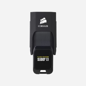 Corsair Voyager Slider X1 64GB USB 3.2 Gen 1 Type-A - Lecteur Flash 64 Go, Vitesse Lecture 130 Mo/s, Format Slide, Compatible Windows/macOS/Linux, Noir - Miniature 4