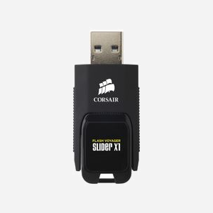Corsair Voyager Slider X1 64GB USB 3.2 Gen 1 Type-A - Lecteur Flash 64 Go, Vitesse Lecture 130 Mo/s, Format Slide, Compatible Windows/macOS/Linux, Noir - Miniature 5