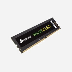Corsair ValueSelect 16Go DDR4 2666MHz DIMM 288-Pin 1.2V CL18 Unbuffered - Module Mémoire 1x16Go pour PC/Serveur - CMV16GX4M1A2666C18