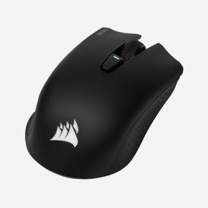 Souris Gaming Corsair Harpoon RGB Wireless Optique 10000 DPI RF sans fil + Bluetooth, 6 Boutons Programmables, 1000Hz, Droitier, Noir, Batterie intégrée - Miniature 2