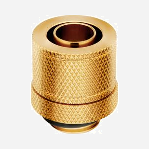 Corsair CX-9051007-WW Raccord pour refroidissement liquide, laiton, couleur or, pack de 4 Compression Fittings, compatible systèmes watercooling.
