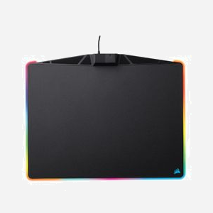 Corsair MM800 RGB Polaris - Tapis de Souris Gaming Noir 350x260x5mm, Surface Micro-Texturée, 15 Zones RGB, Port USB 2.0, Base Antidérapante - Miniature 2