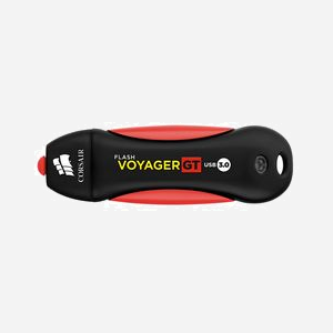 Corsair Voyager GT 256Go USB 3.2 Gen 1 Type-A Noir/Rouge, Lecture 390Mo/s, Écriture 200Mo/s, Résistant aux Chocs/Eau, Compatible Windows/macOS/Linux - Miniature 3