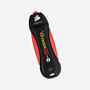 Corsair Voyager GT 256Go USB 3.2 Gen 1 Type-A Noir/Rouge, Lecture 390Mo/s, Écriture 200Mo/s, Résistant aux Chocs/Eau, Compatible Windows/macOS/Linux - Miniature 4