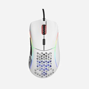 Glorious PC Gaming Race Model D GD-WHITE Souris Gaming Droitier Optique 12000 DPI USB Type-A, 6 Boutons, 1ms, 1000Hz, 50G, Blanc, Windows/Mac/Linux - Miniature 1