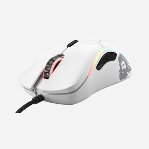 Glorious PC Gaming Race Model D GD-WHITE Souris Gaming Droitier Optique 12000 DPI USB Type-A, 6 Boutons, 1ms, 1000Hz, 50G, Blanc, Windows/Mac/Linux - Miniature 3
