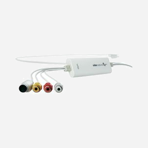 Elgato 1VC108601001 : Tuner TV Analogique USB, NTSC/PAL/SECAM, VGA 640x480, H.264/MPEG4/AAC, Entrées S-Vidéo et Composite, 104x35x12mm, 80g