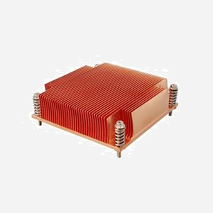 Dynatron K129 Dissipateur Thermique Cuivre pour Processeur Socket LGA 1156, 90x90x26.5mm, Compatible Intel Core i3/i5/i7 & Xeon CPU, 1U, 490g