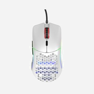 Souris Gaming Glorious PC Gaming Race Model O Blanc - Optique 12000 DPI, USB Type-A, 6 Boutons, Accélération 50G, Rétroéclairage RGB - Miniature 1
