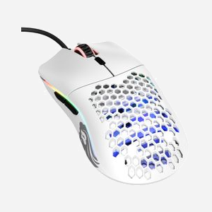 Souris Gaming Glorious PC Gaming Race Model O Blanc - Optique 12000 DPI, USB Type-A, 6 Boutons, Accélération 50G, Rétroéclairage RGB - Miniature 2