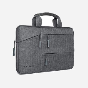 Satechi ST-LTB13 Malette Tissu/Nylon Gris pour Ordinateur Portable 13" (33cm) - 279.4x342.9x38.1mm, 3 Poches Avant, Résistant Eau/Poussière - Miniature 3