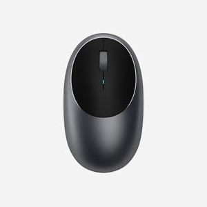 Satechi M1 Souris Bluetooth Optique Ambidextre Gris ST-ABTCMM : 3 Boutons, Portée 9.75m, Compatible Windows/macOS/ChromeOS, Bluetooth 4.0