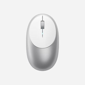 Satechi M1 Souris Bluetooth Optique Ambidextre, 3 Boutons, Aluminium Argent, Portée 9.75m, Bluetooth 4.0, Compatible Windows/macOS/ChromeOS