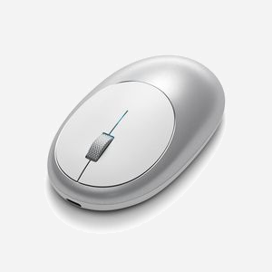 Satechi M1 Souris Bluetooth Optique Ambidextre, 3 Boutons, Aluminium Argent, Portée 9.75m, Bluetooth 4.0, Compatible Windows/macOS/ChromeOS - Miniature 4